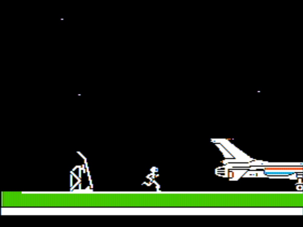 Gameplay of Captain Goodnight and the Islands of Fear for Apple II